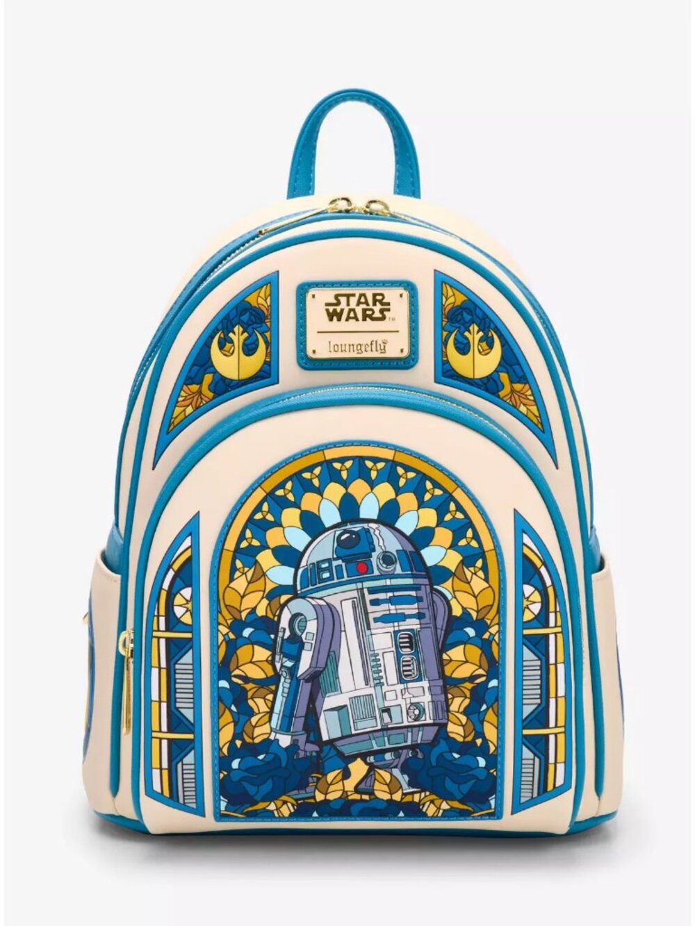 Loungefly: Disney - Star Wars: R2-D2 Stained Glass Mini Backpack *NWT*
